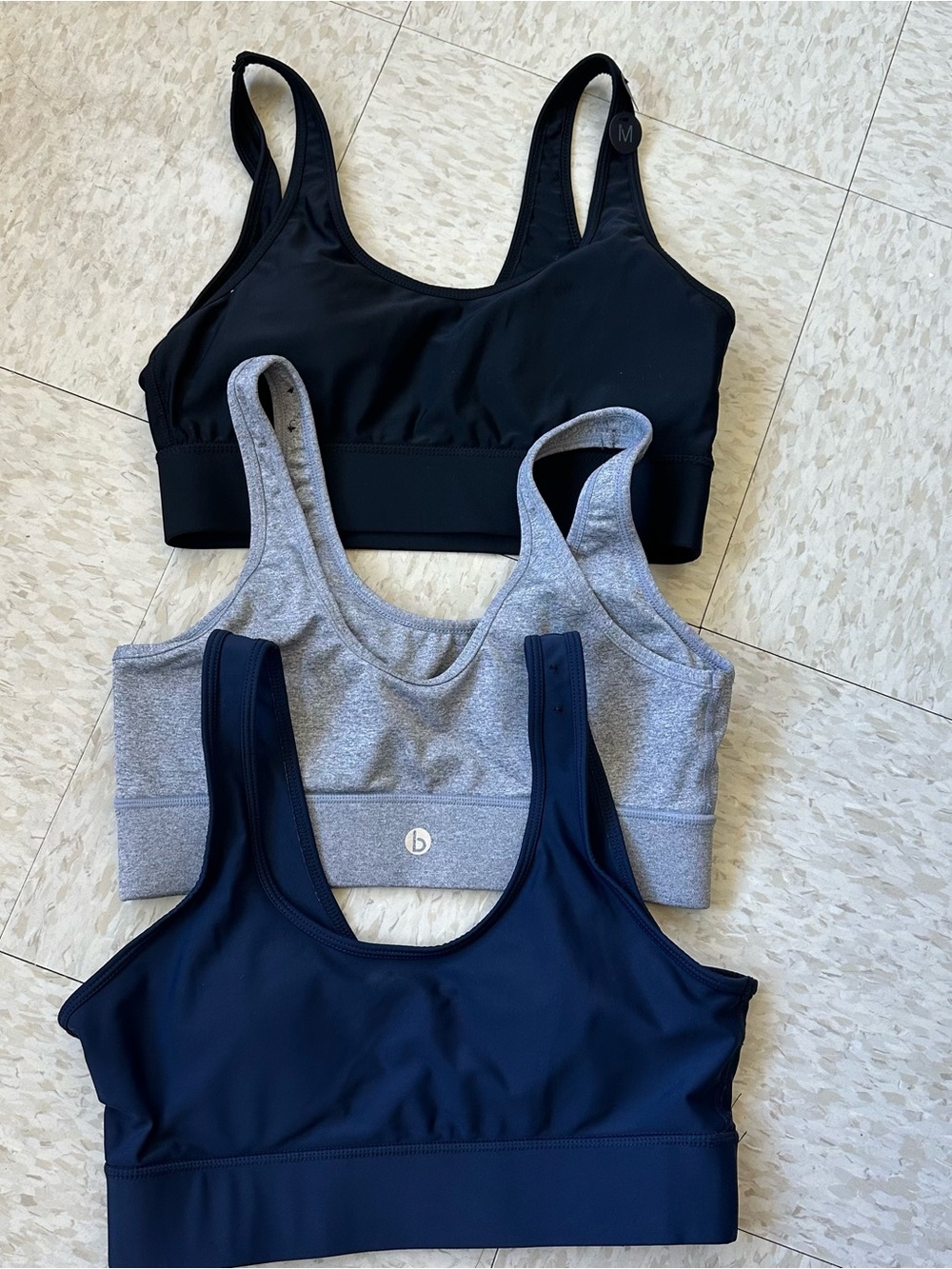 Cotton on body • 3 pack Women’s Seamless Sports Bra - Black, Gray, Navy